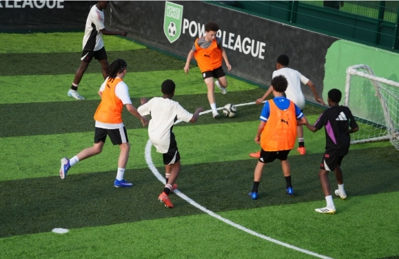 Treino coletivo em Manchester